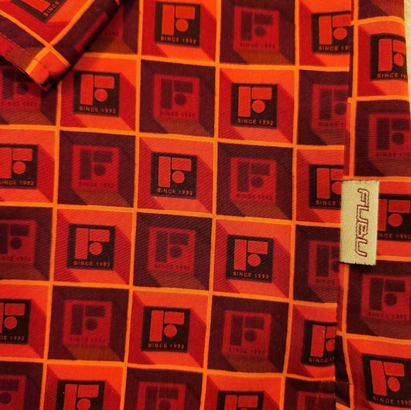 Vintage Fubu All Over Print Button Up Shirt Mens Size Large VTG 90s - Picture 4 of 9